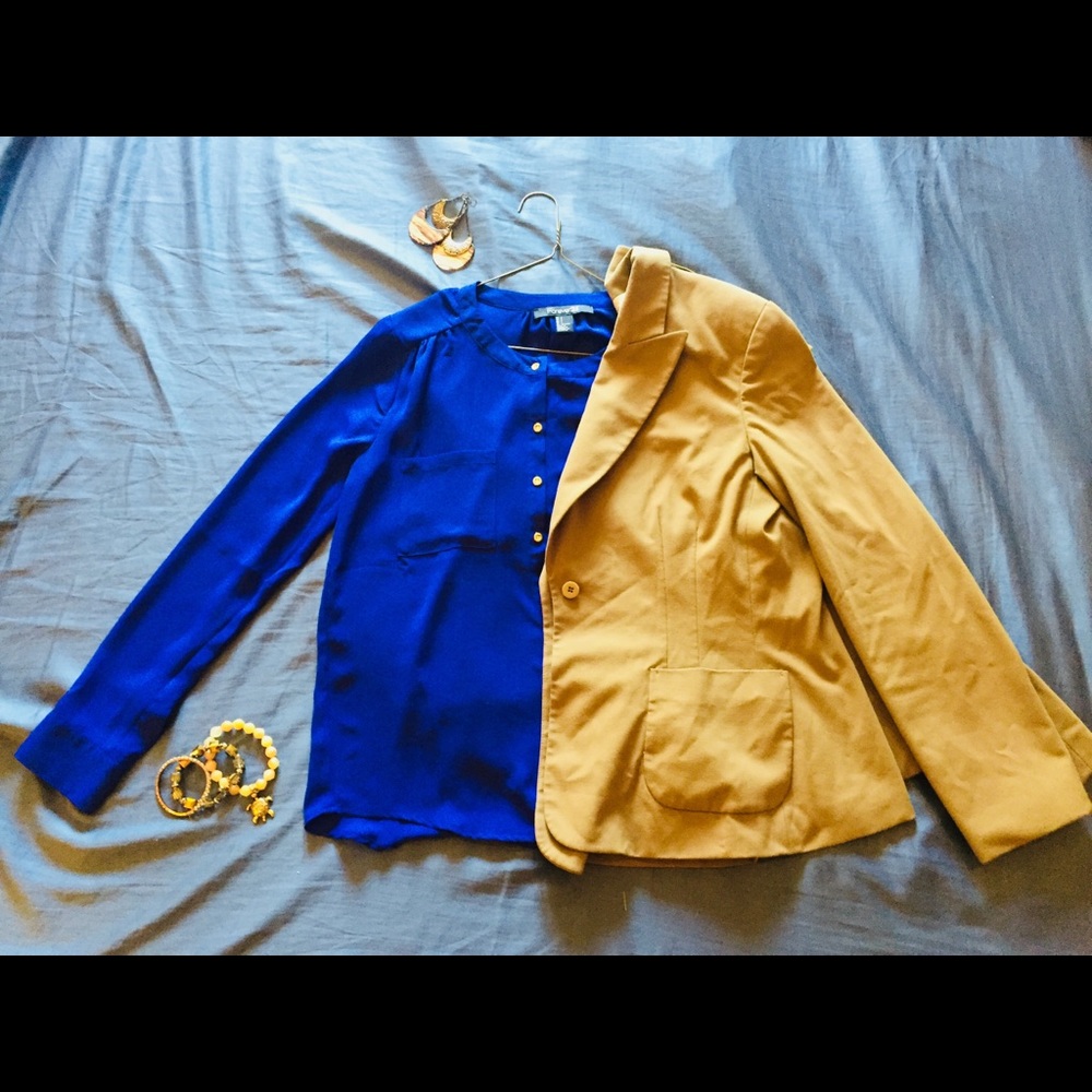 “Violets are Royal Blue” Blouse (Forever 21)